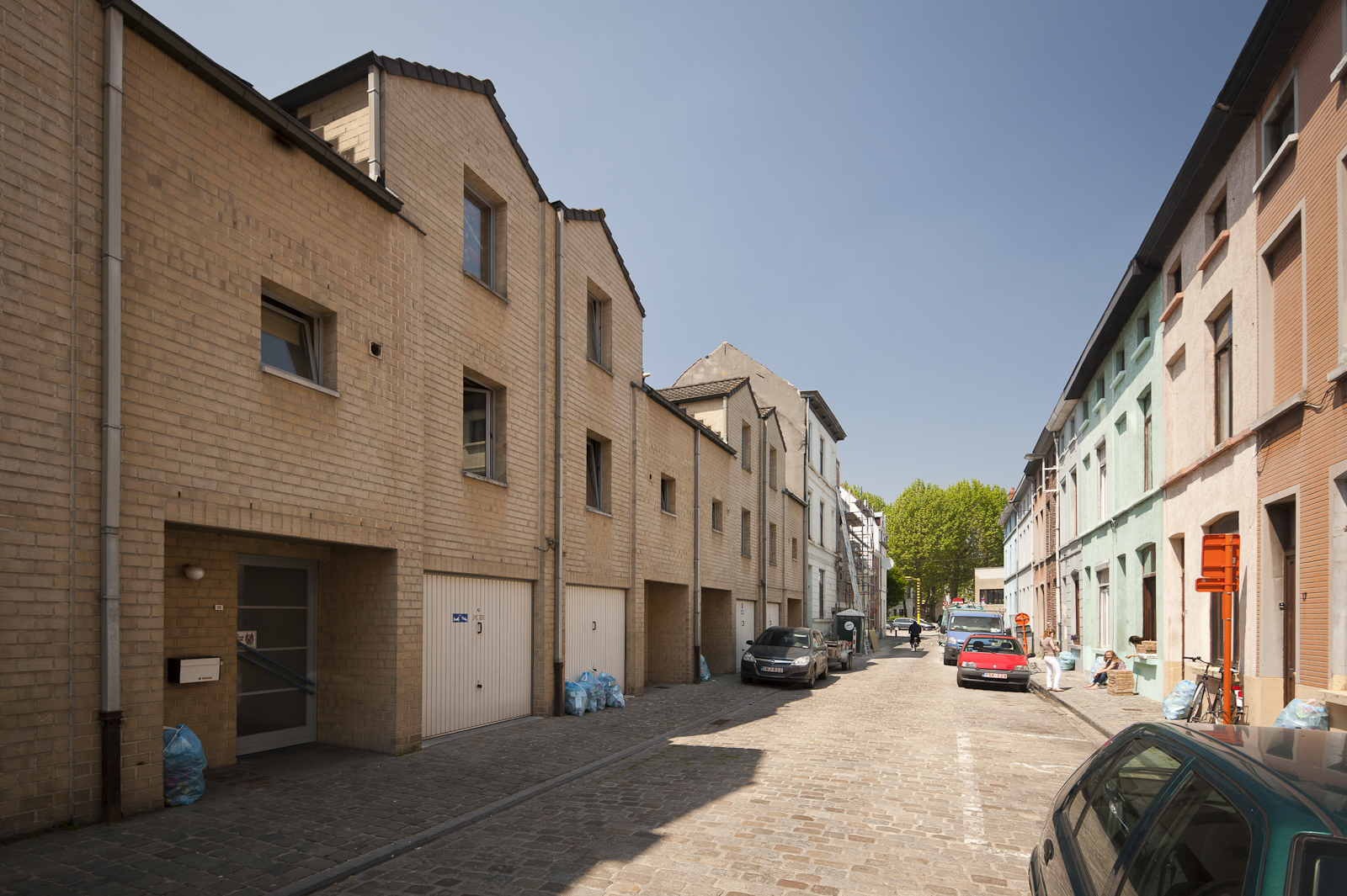 Gevelbeeld van de woningen in Buitenhof