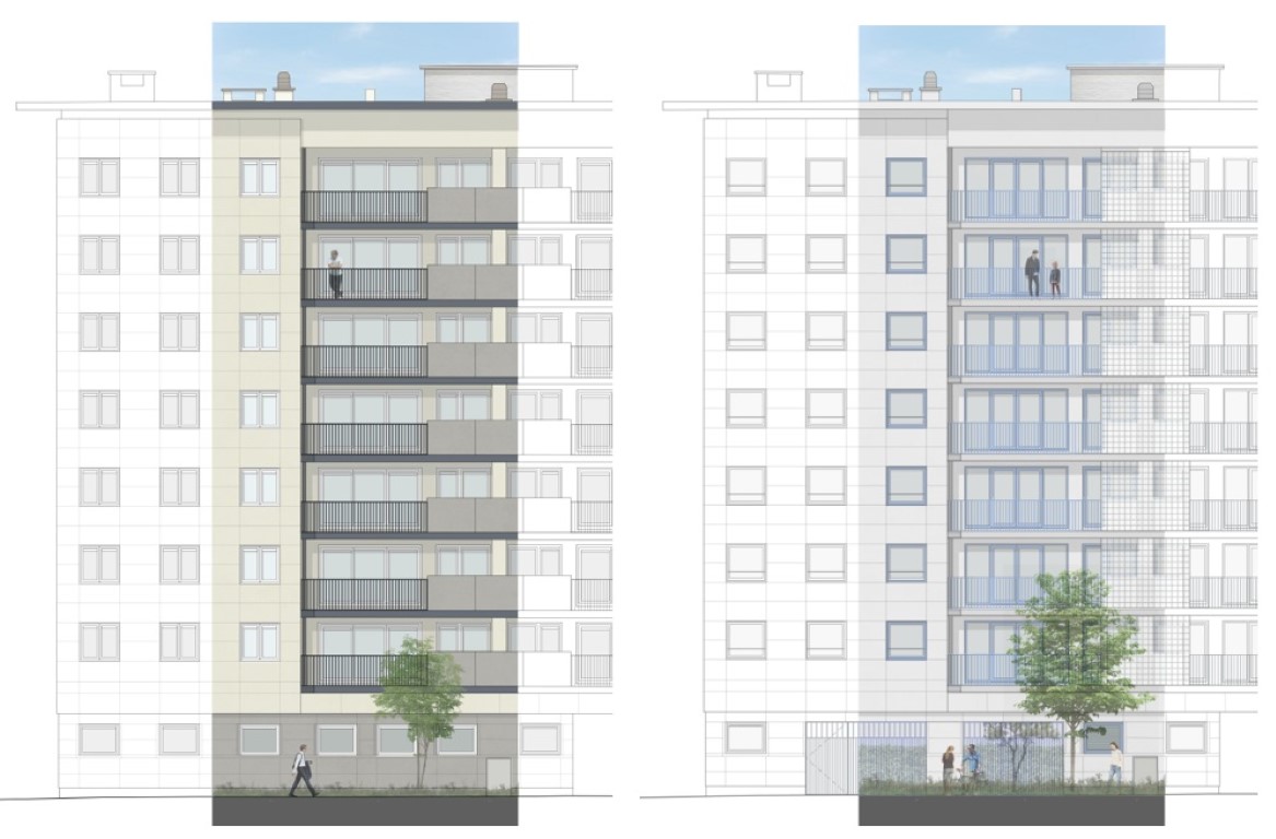 Centrumplein voor en na  Centrumplein voor en na