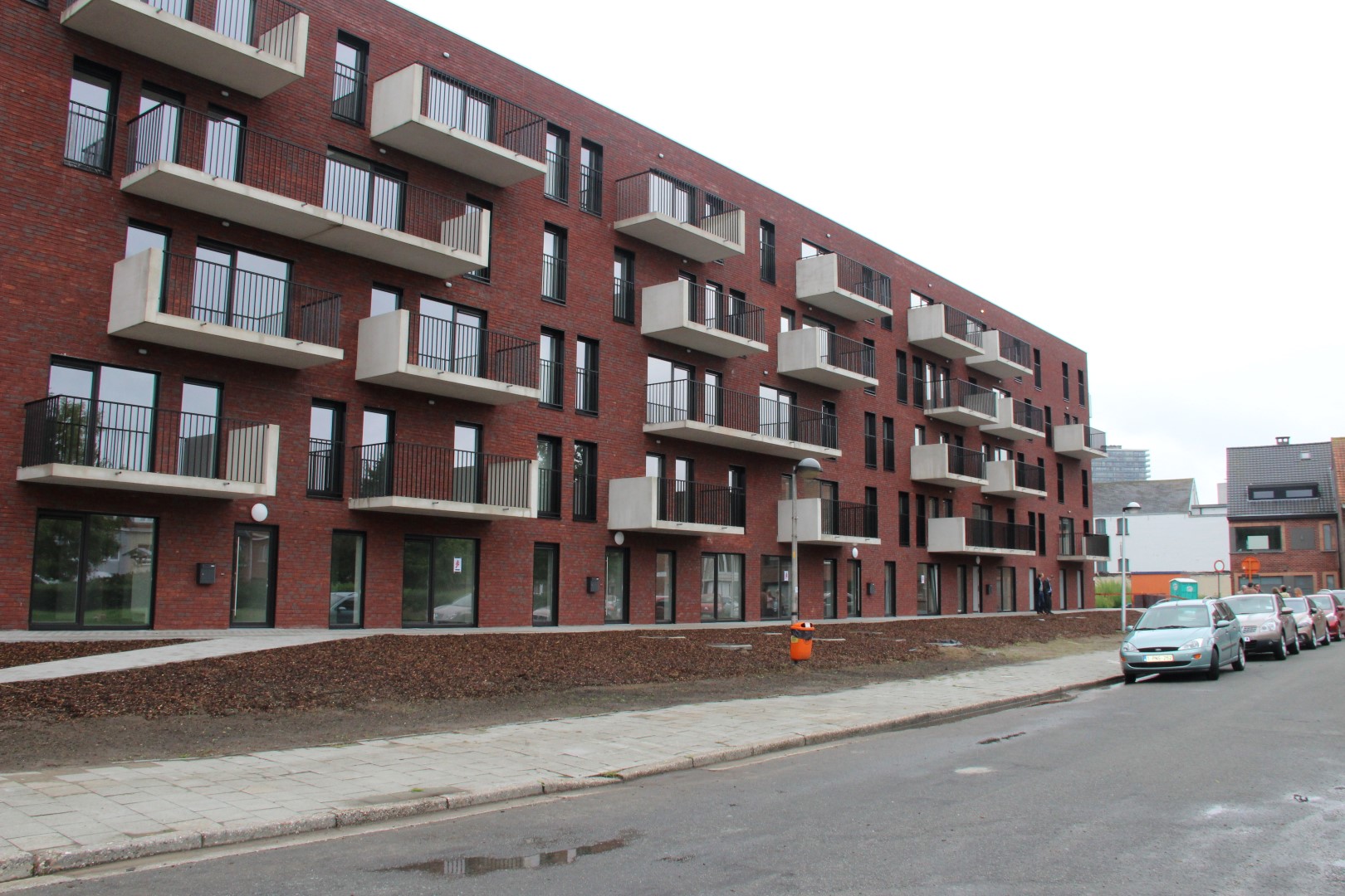 Gevelbeeld appartementsgebouw Charles de l'Epéeplein