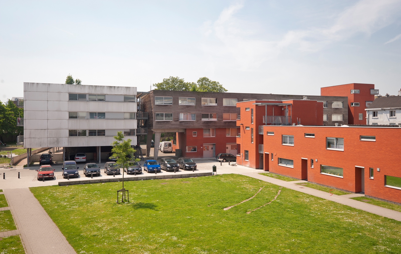 Gevelbeeld appartementsgebouw Désiré Fiévéstraat 