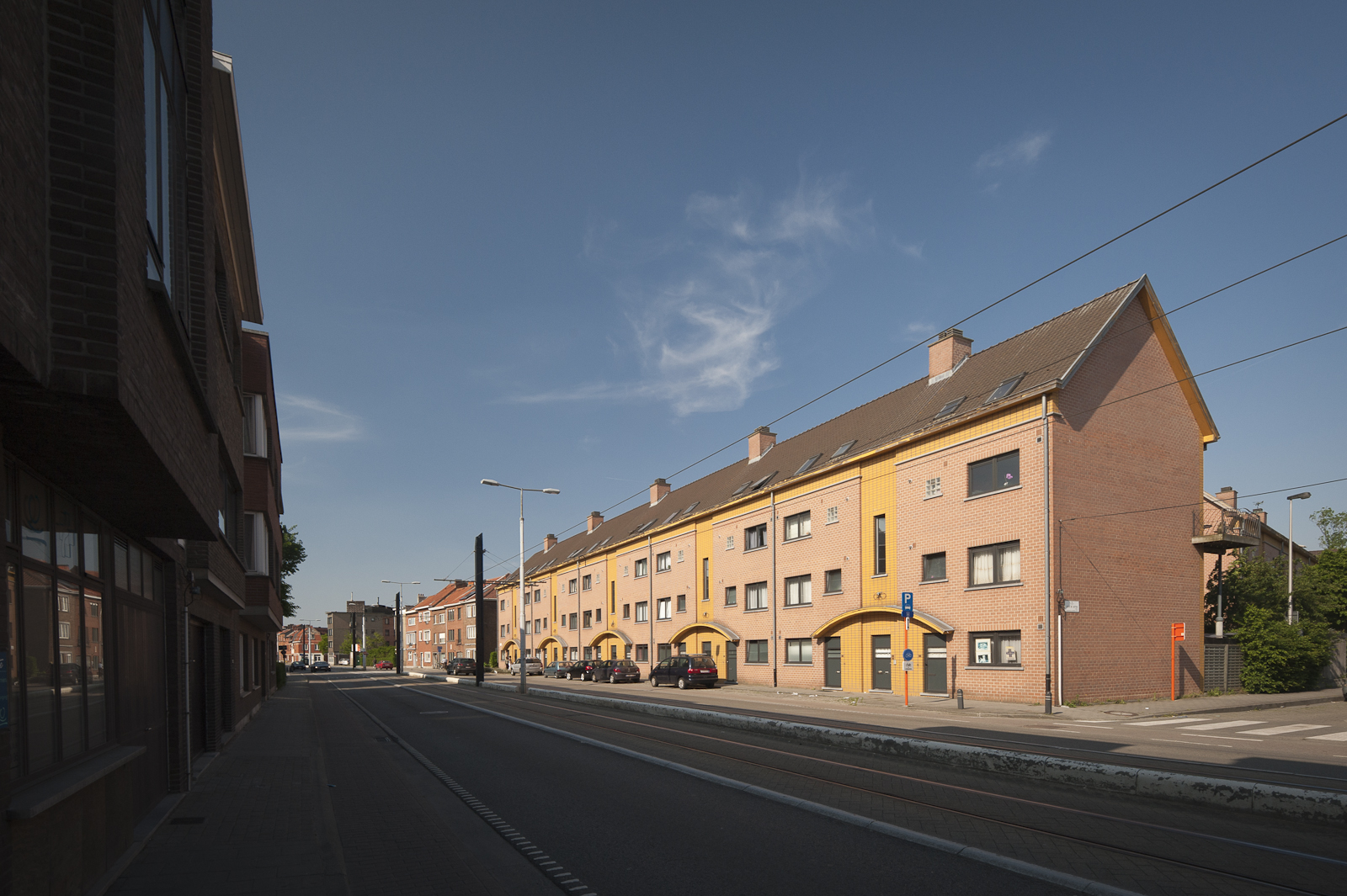 Gevelbeeld van de appartementen Gilles De Sutterstraat - Steenakker - Zwijnaardsesteenweg