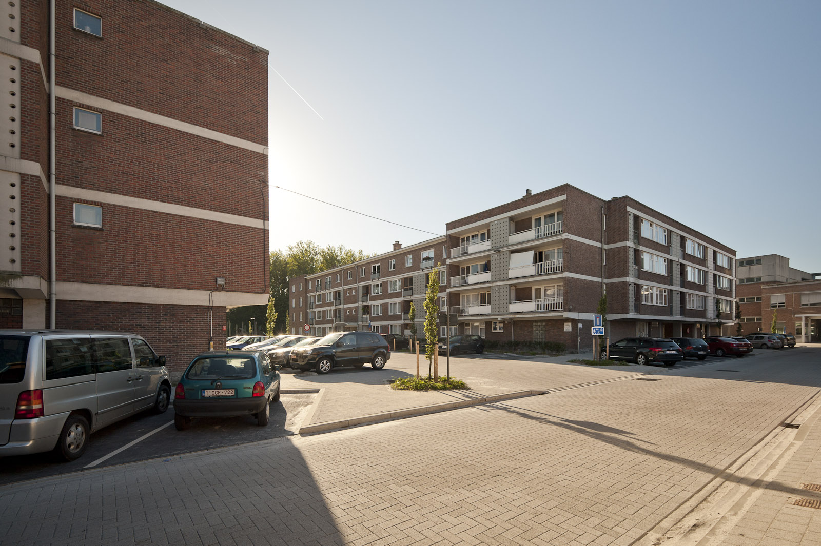 Gevelzicht appartementsgebouwen Goudvinkstraat - Siervogelstraat - Wielewaalstraat