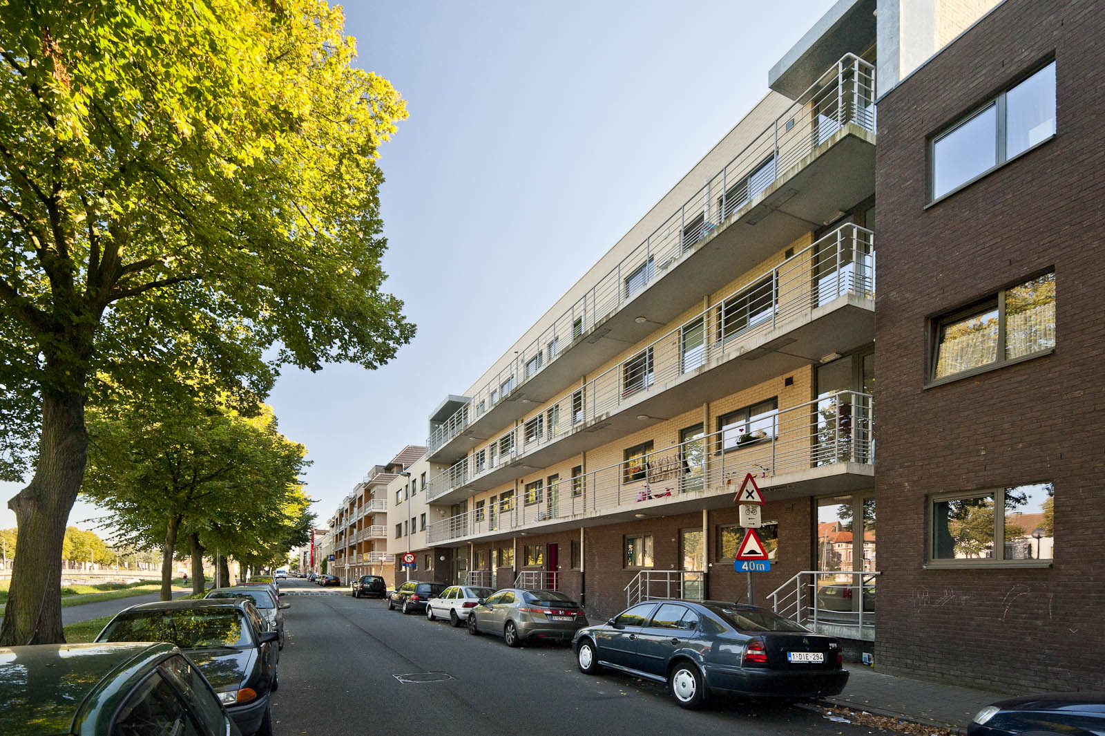 Gevelbeeld appartementsgebouw Groendreef 55