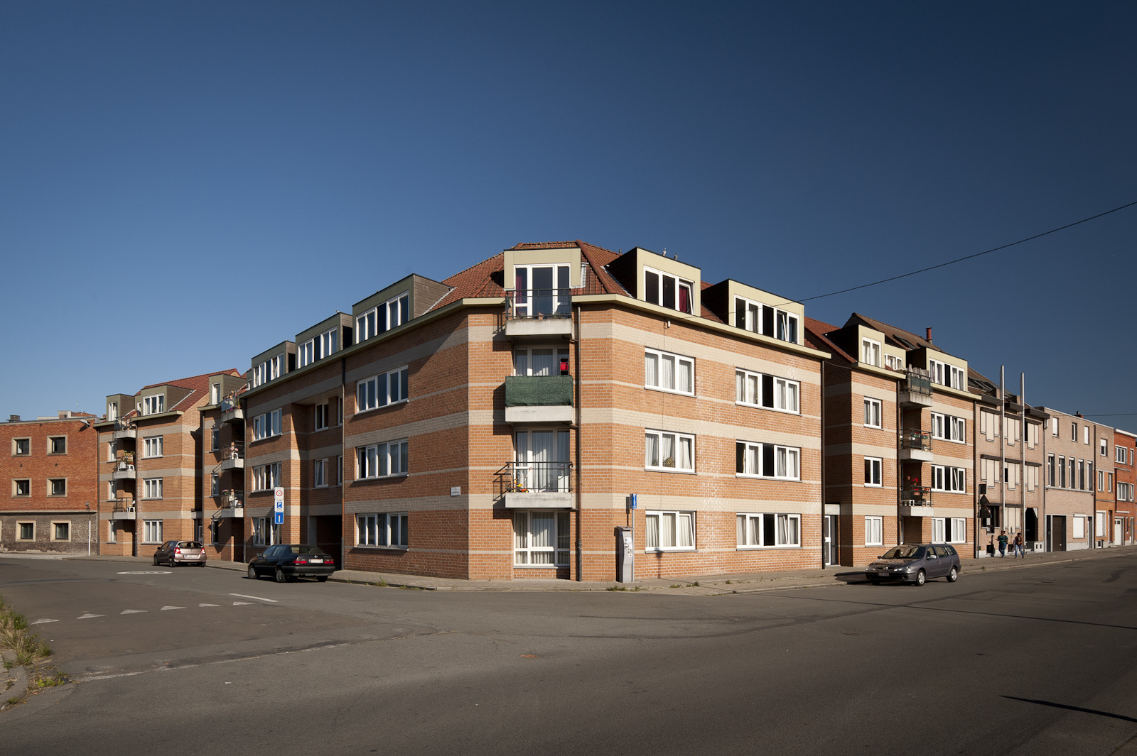 Gevelbeeld van de appartementsgebouwen in de Guldenvliesstraat & Bargiekaai