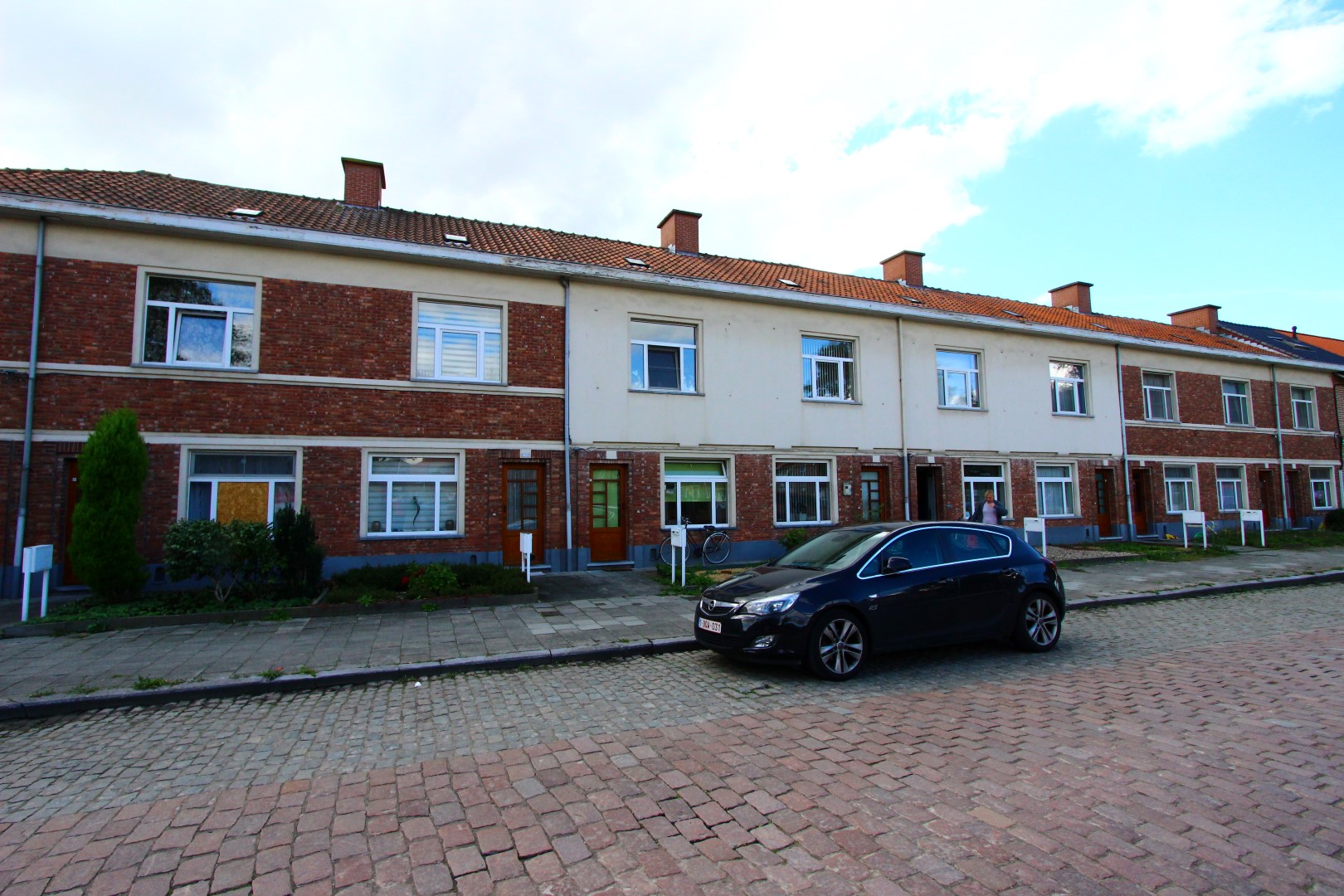 Gevelbeeld van de huizen in de Steenakker