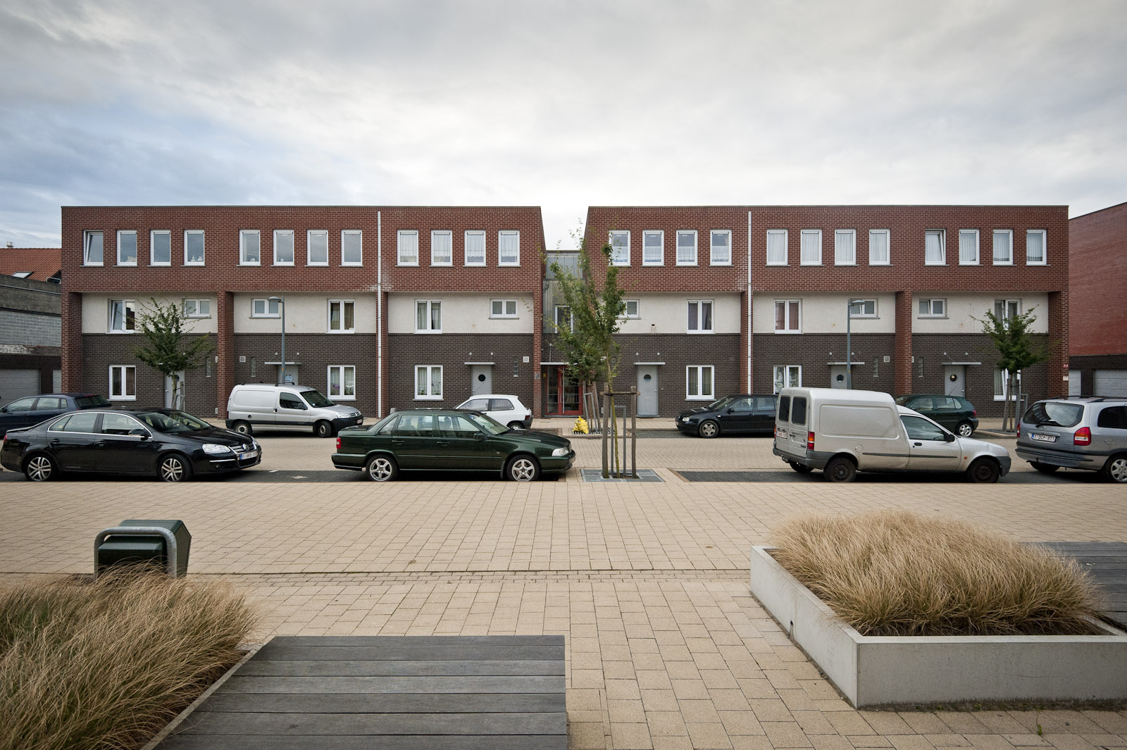 Gevelbeeld van het appartementsgebouw in de Jan Rijmstraat