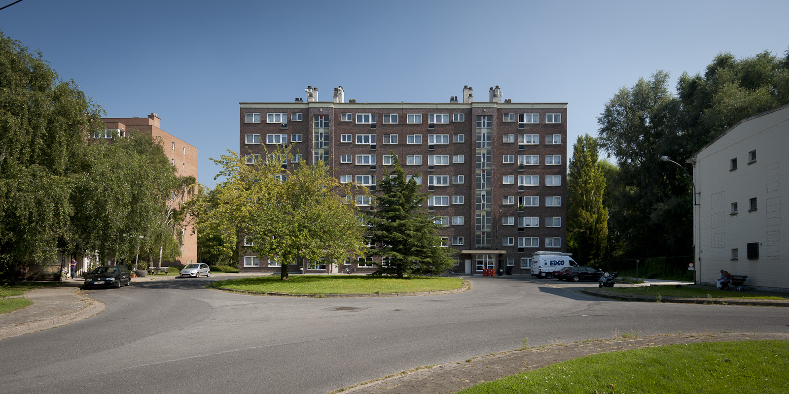 Gevelzicht appartementsgebouw Jan Yoensstraat 61-124