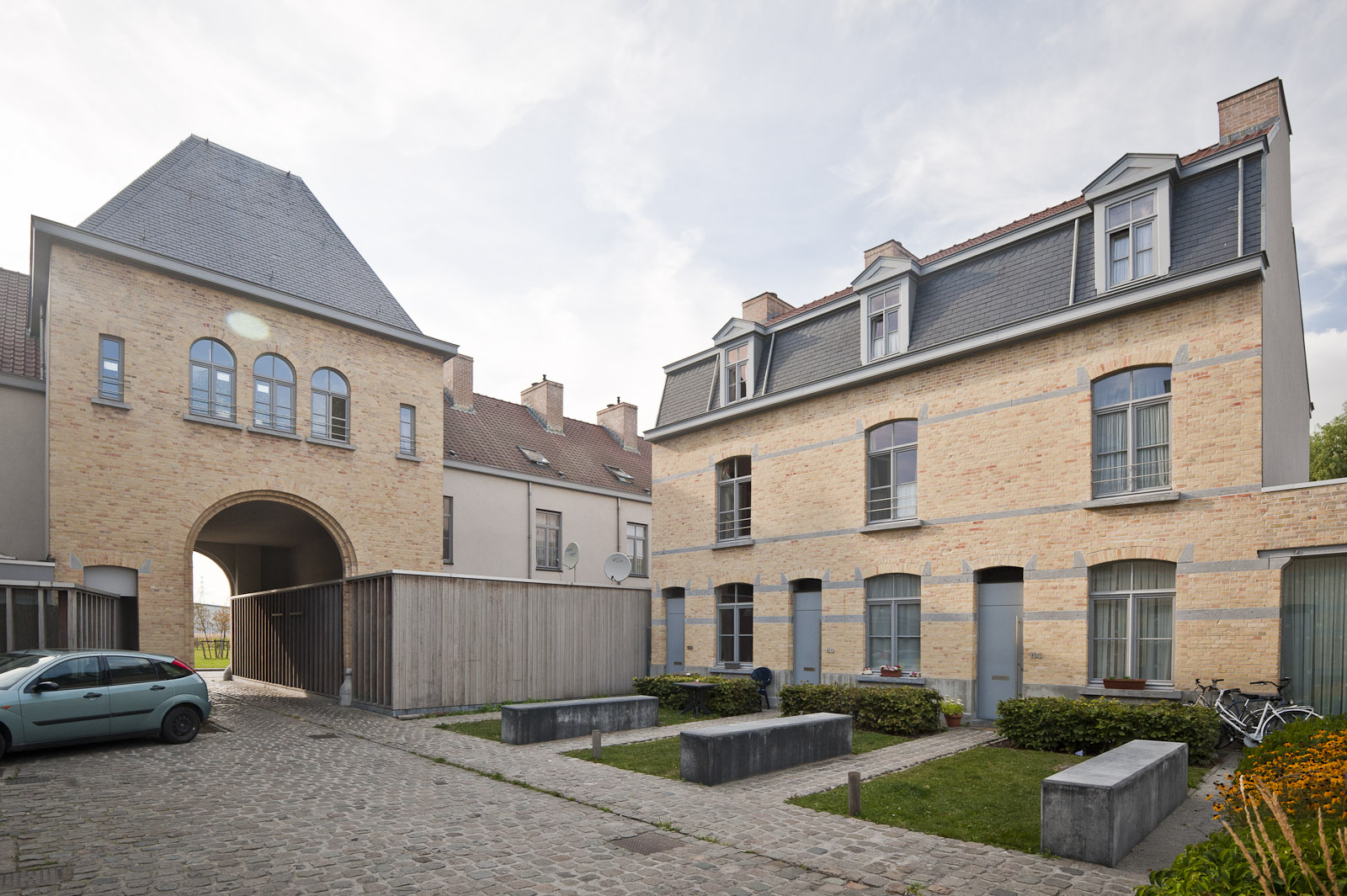 Gevelbeeld van de woningen in de Londenstraat