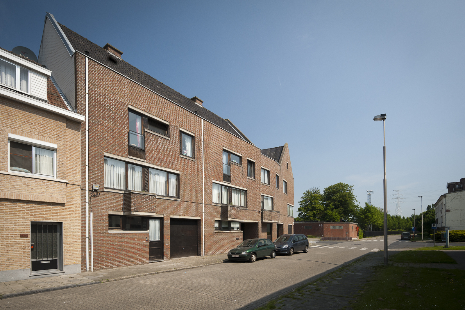 Gevelzicht appartementen Maïsstraat - Kriekelaarstraat