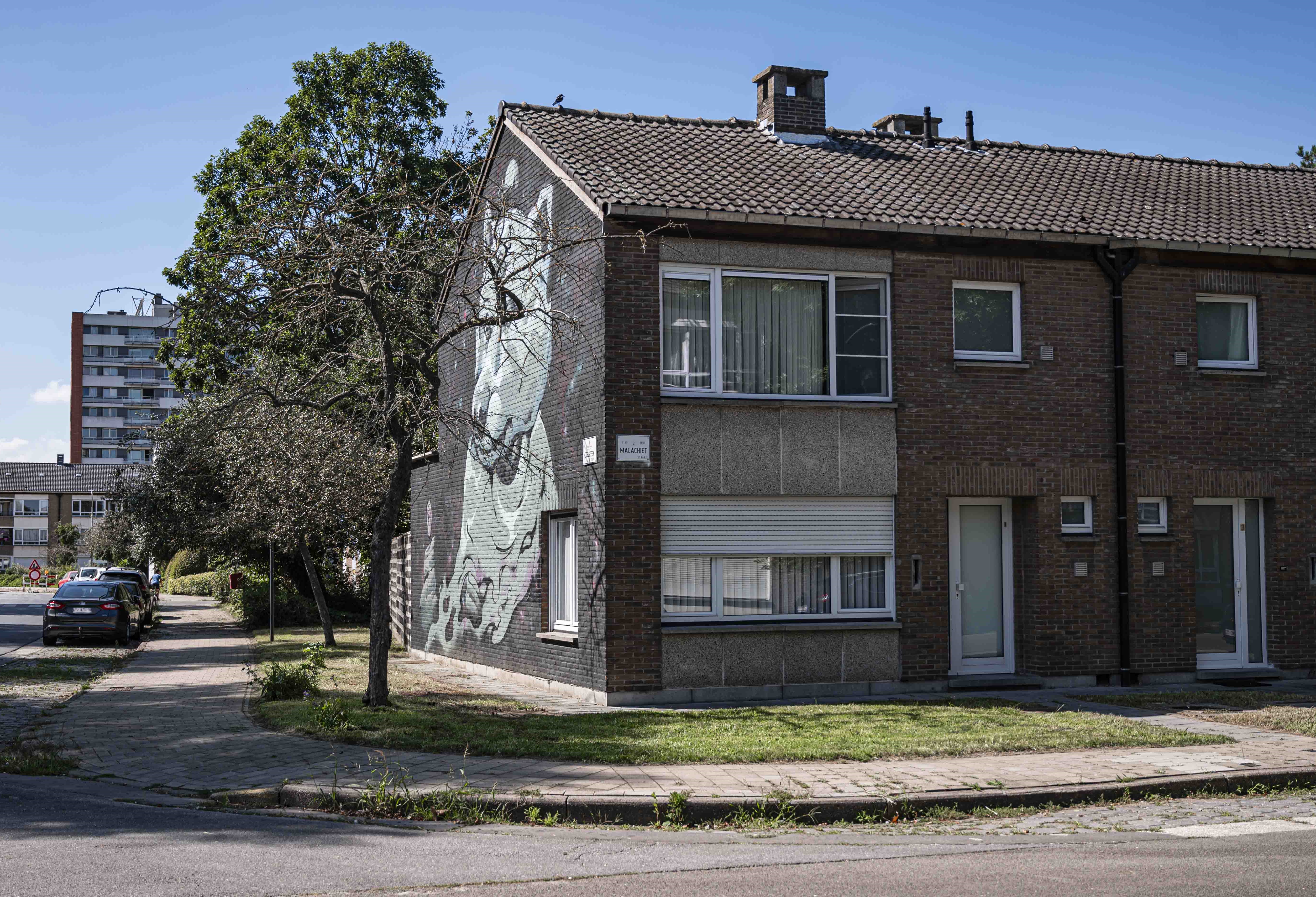 Gevelzicht woningen Malachietstraat 1-19