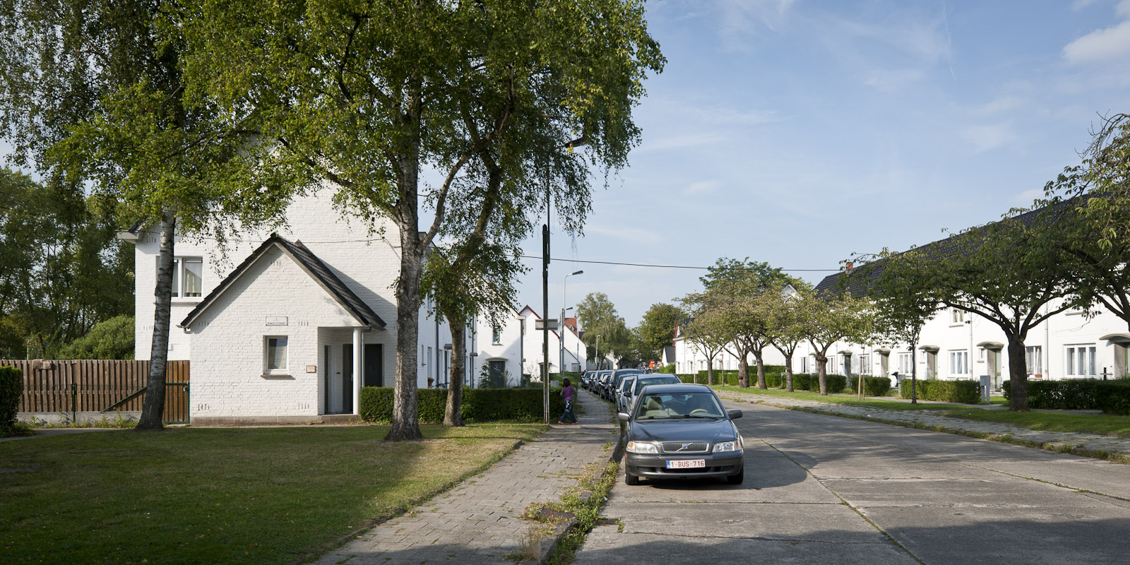 Gevelzicht huizen in Malem