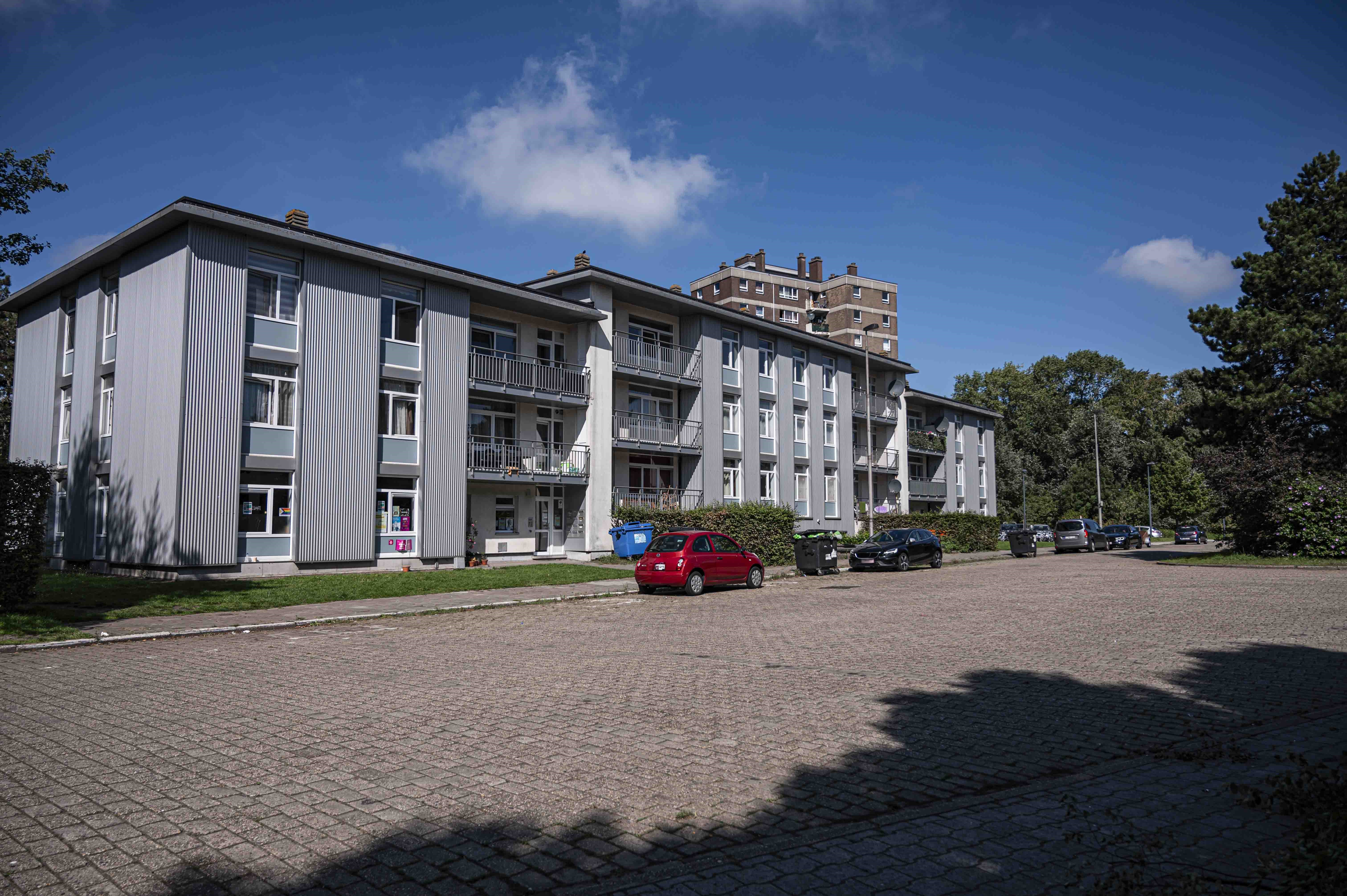 Gevelbeeld appartementsgebouw Marseillestraat 65-111