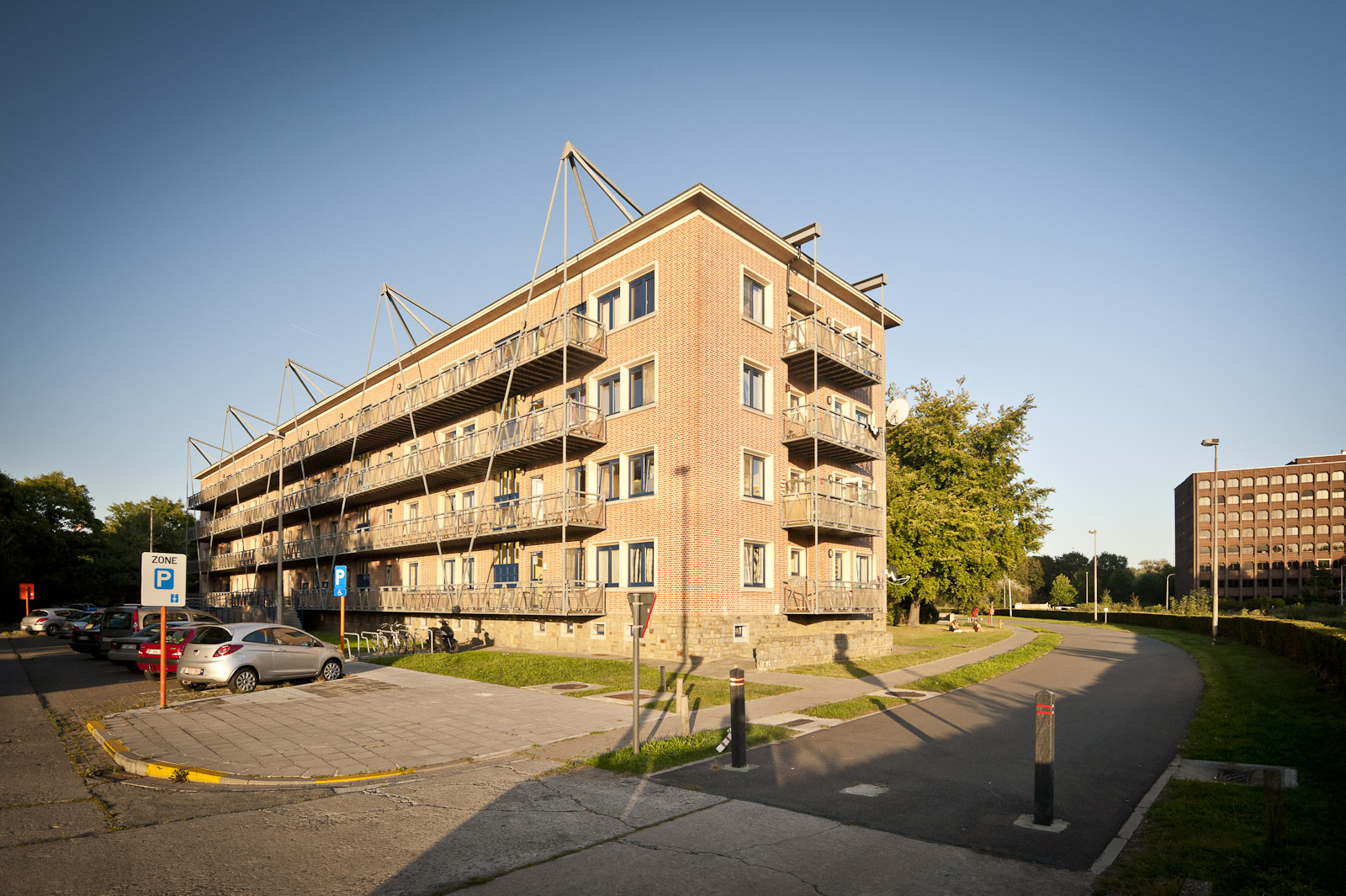 Gevelbeeld appartementsgebouw in de Meierij