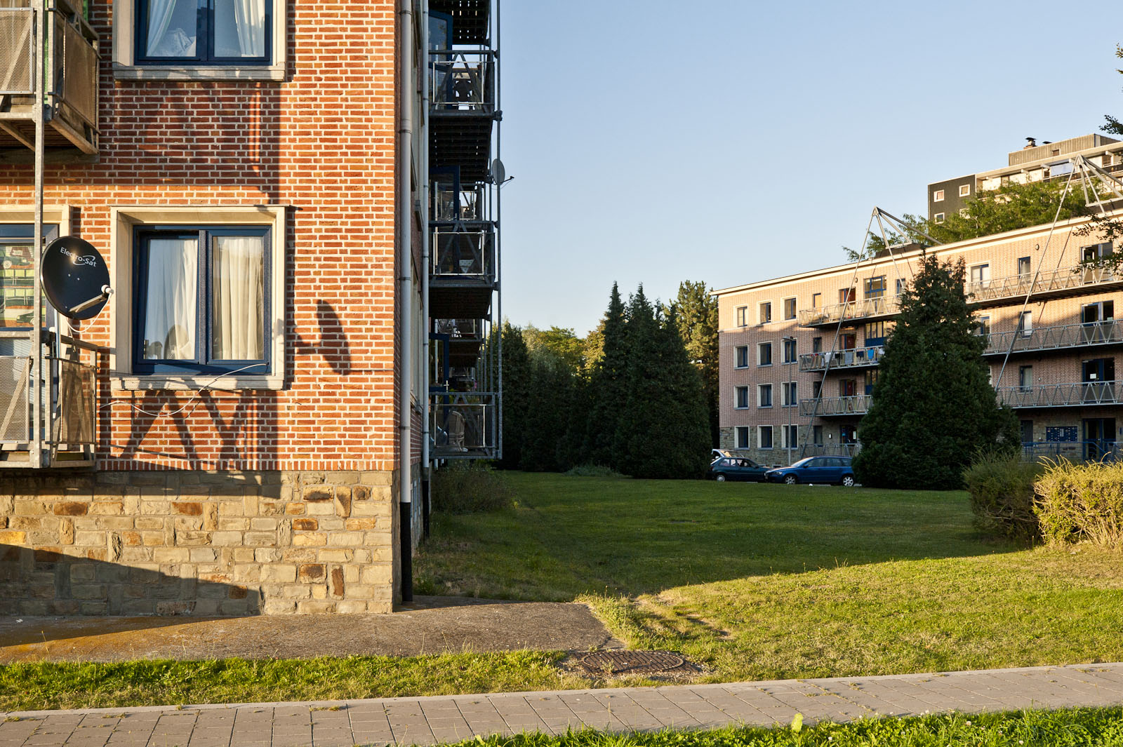 Gevelbeeld appartementsgebouw in de Meierij