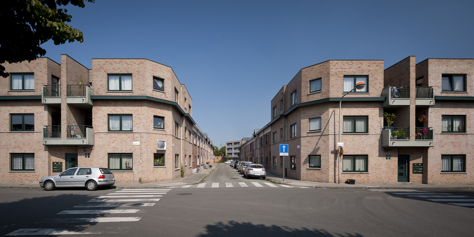 Gevelzicht appartementen Bloemekenswijk