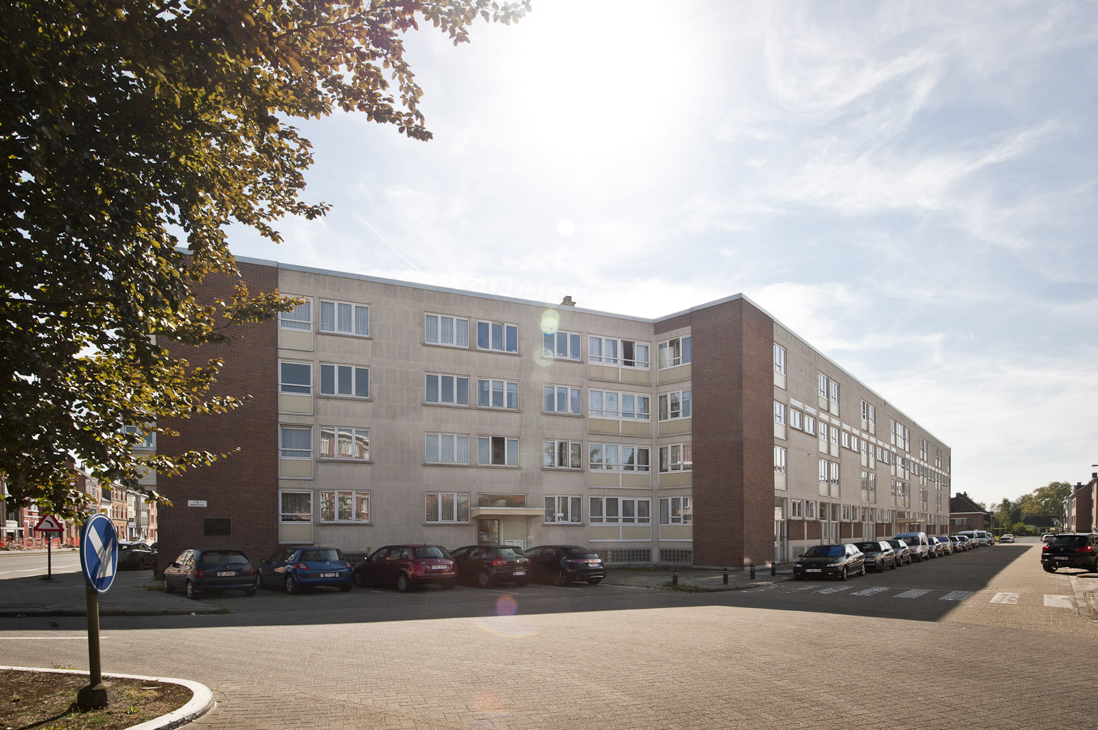 Gevelzicht appartementsgebouw Nimfenstraat 1-87