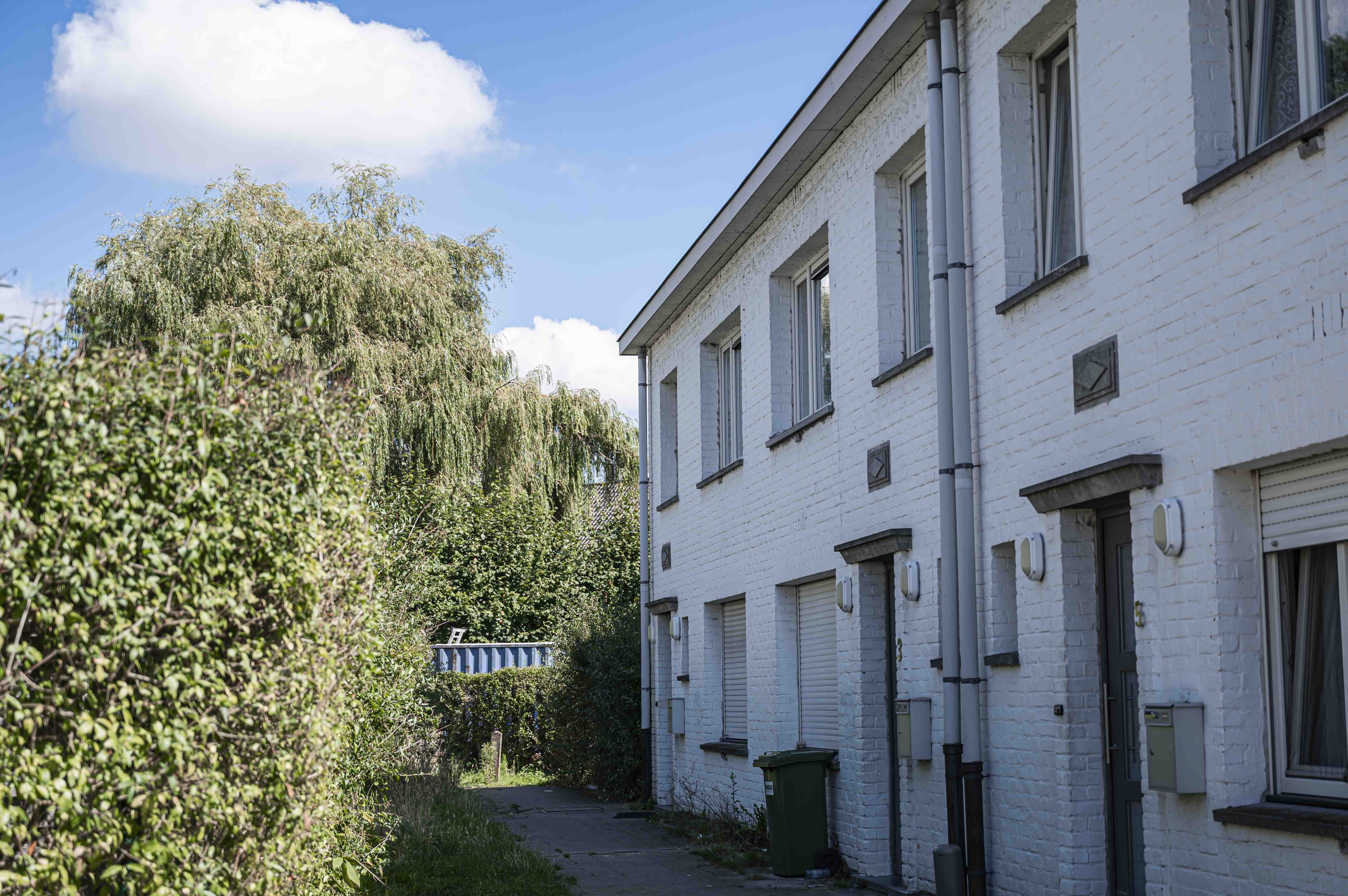 Gevelzicht woningen Ontmijnersstraat 1-15