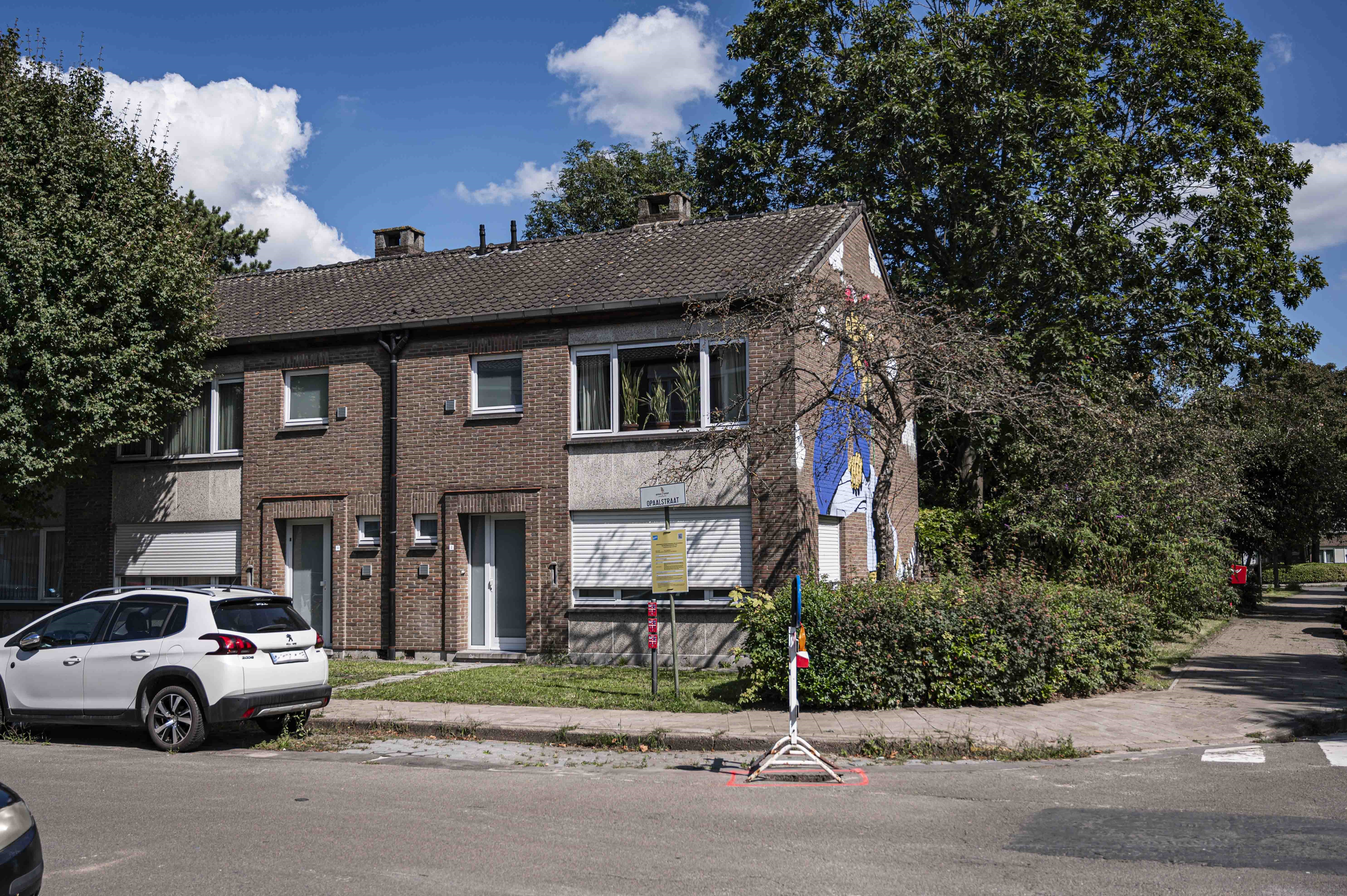 Gevelzicht woningen Opaalstraat 2-16