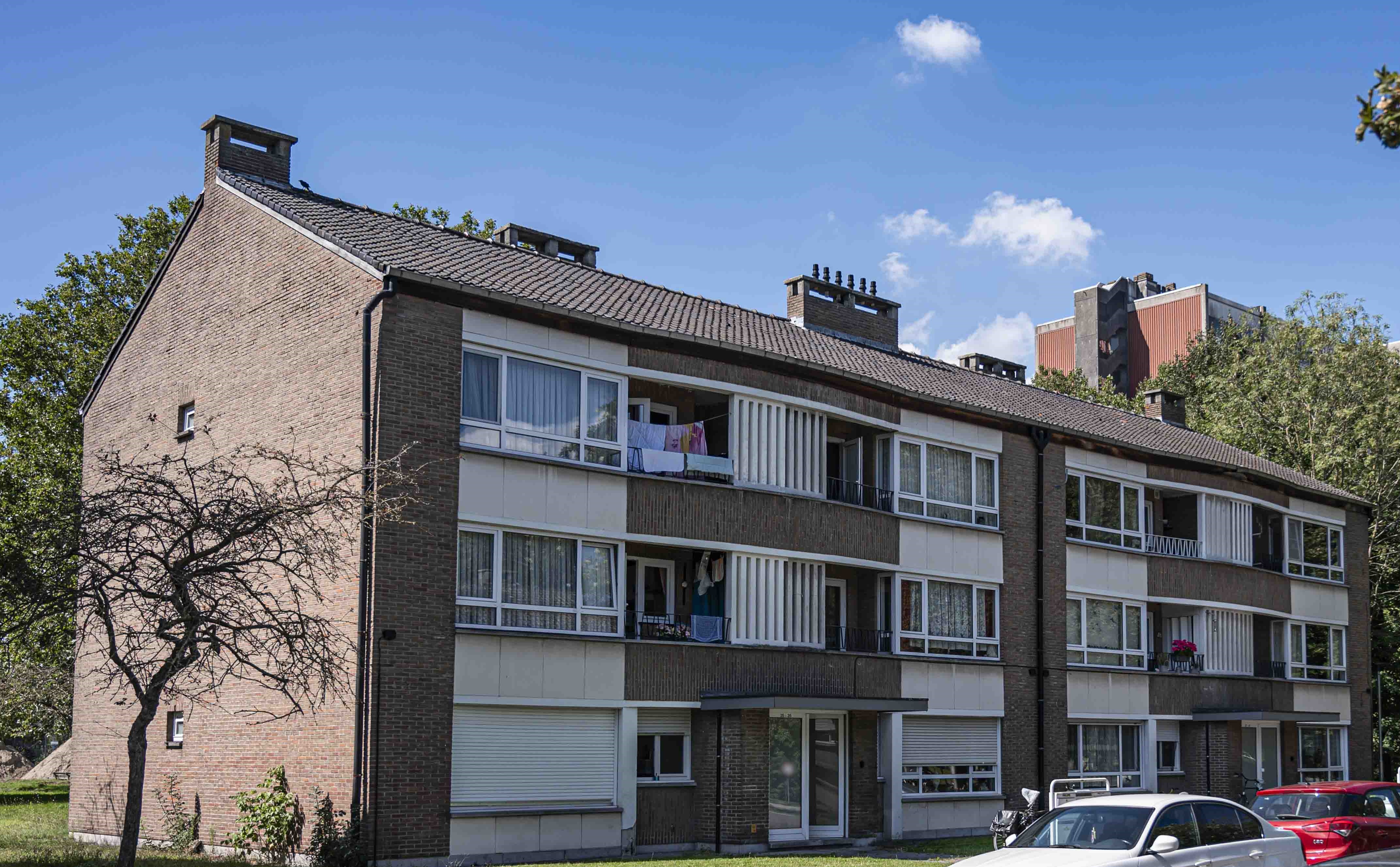 Gevelzicht woningen Opaalstraat 25-47