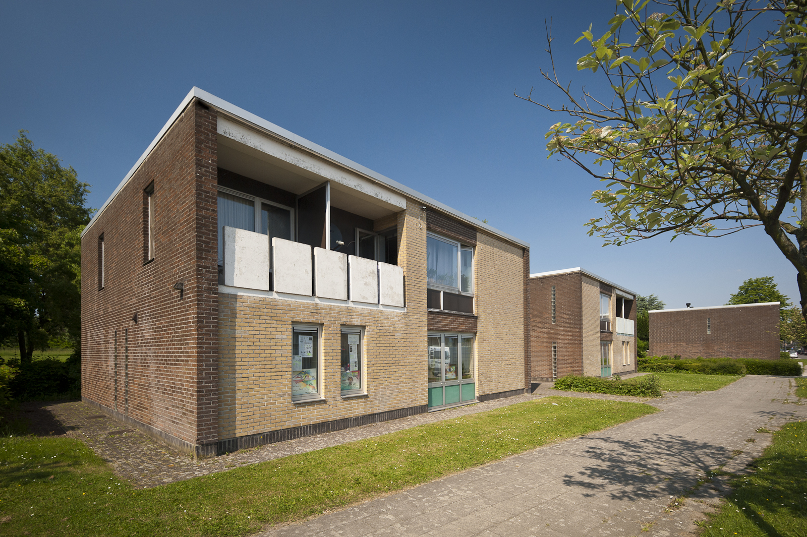 Gevelbeeld woningen in de Pinguïnstraat