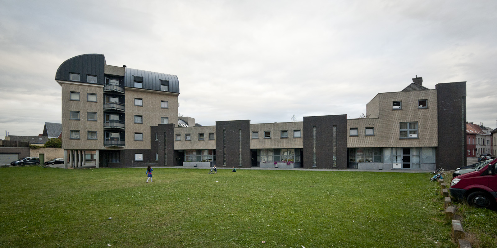 Gevelbeeld van de gebouwen in de Posthoornstraat