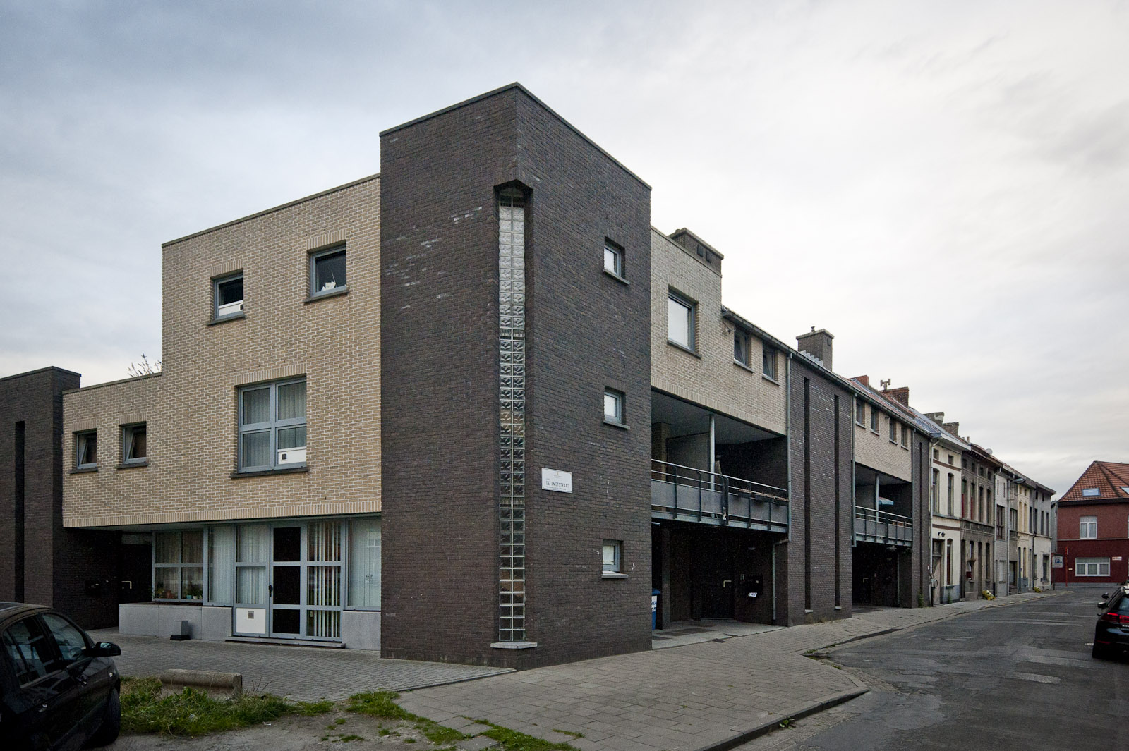 Gevelbeeld van de gebouwen in de Posthoornstraat