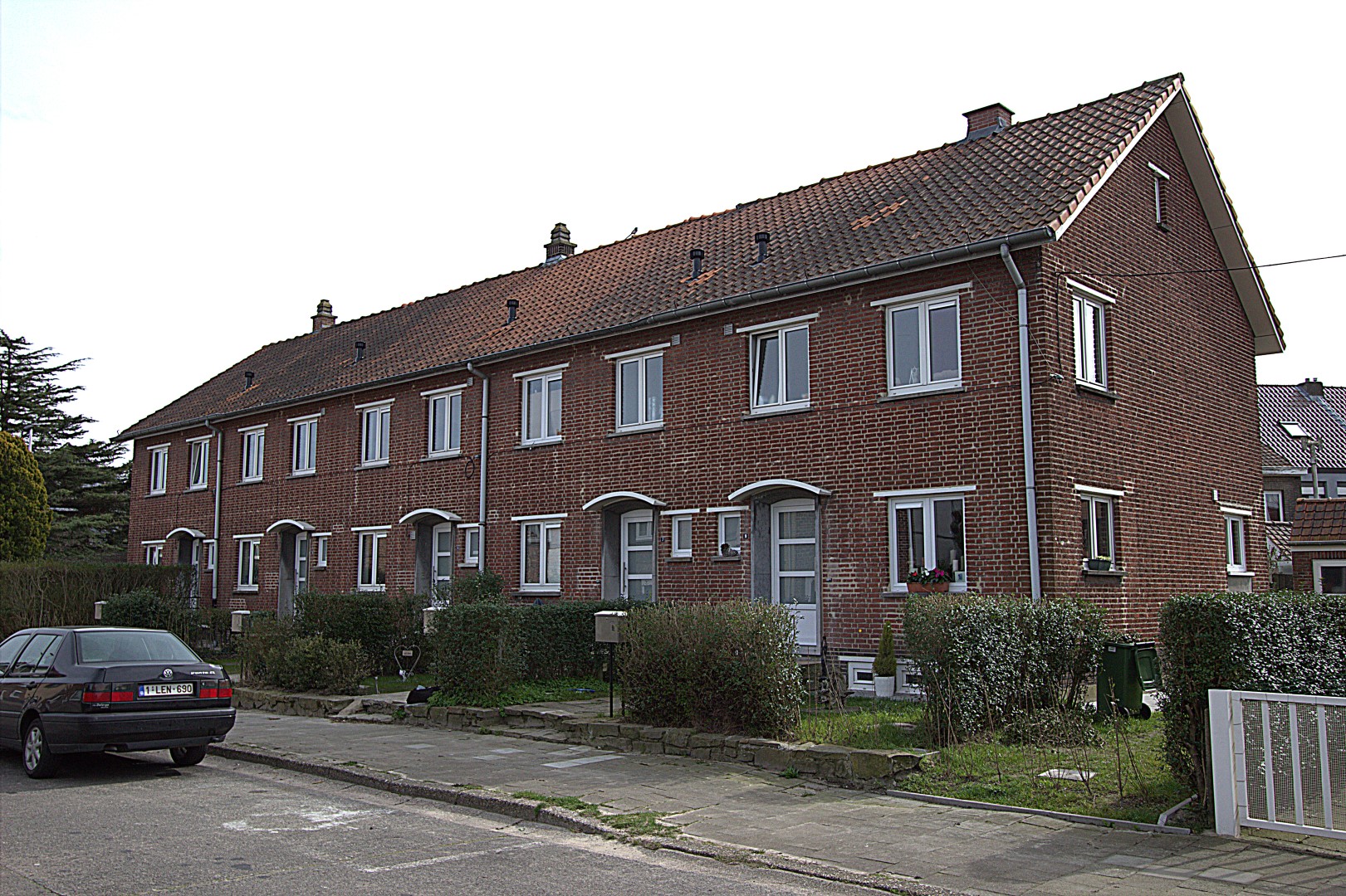 Gevelbeeld woningen in de Steenbekestraat