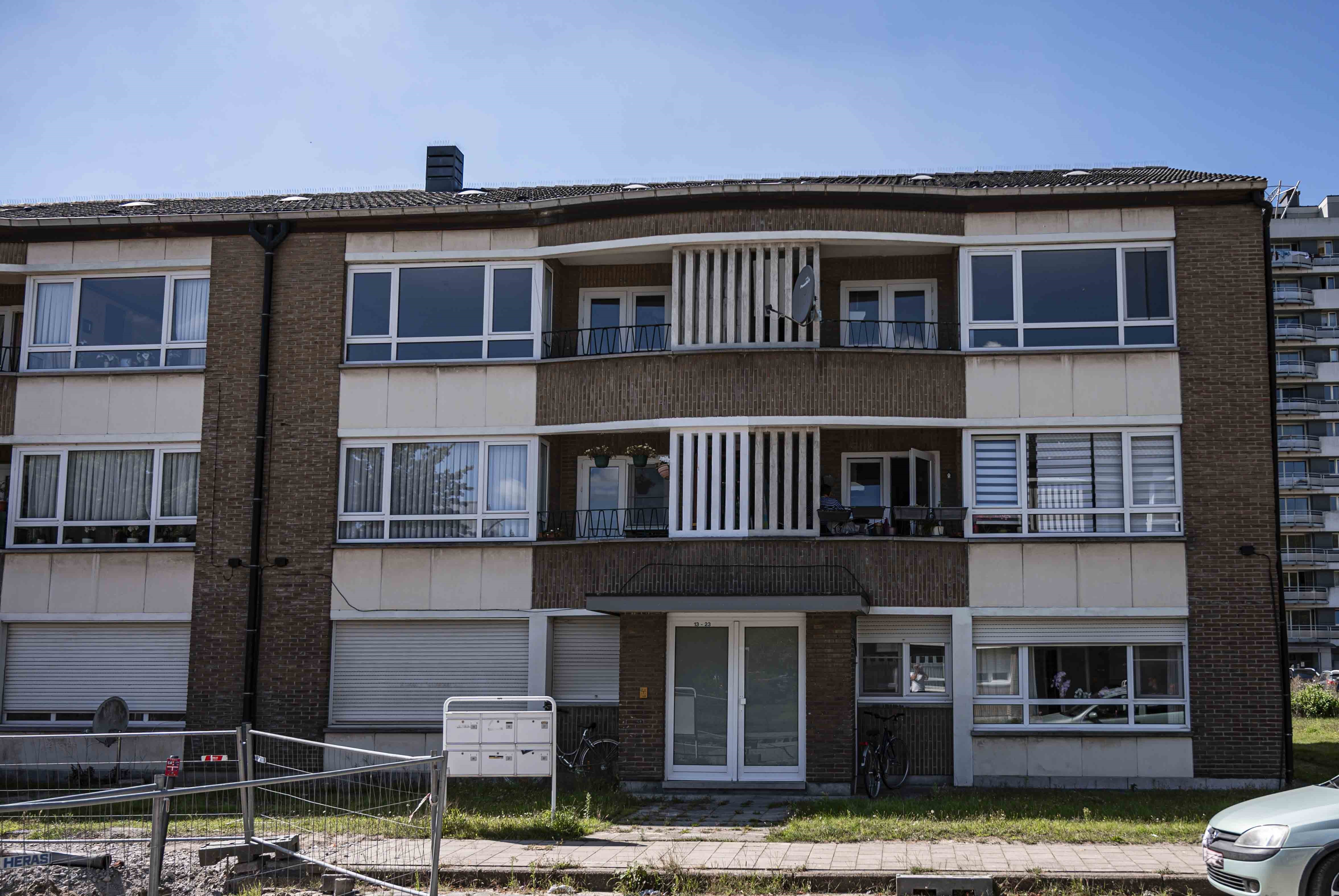 Gevelzicht woningen Saffierstraat 1-23