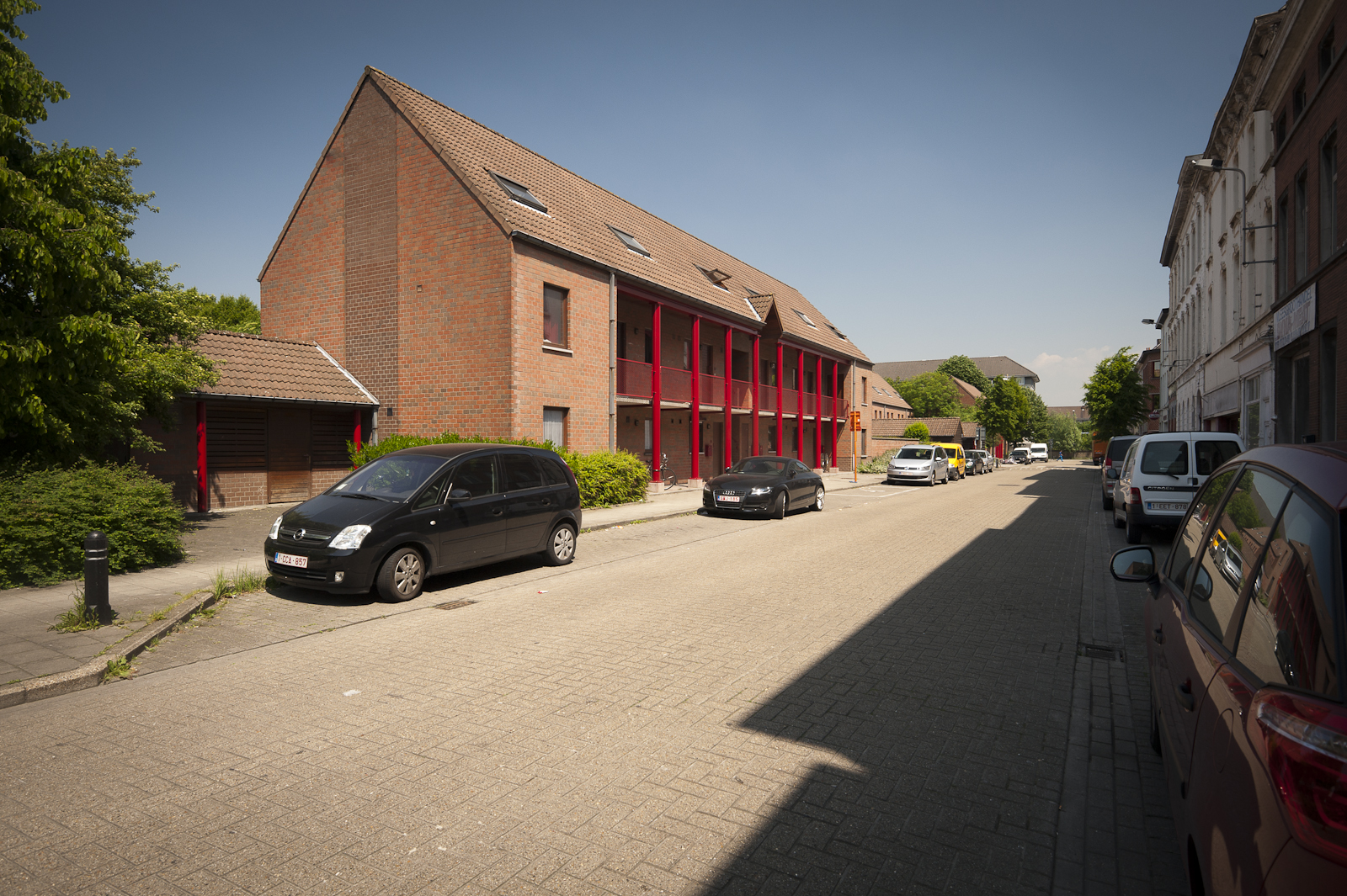 Gevelbeeld woningen Gandastraat 2-12