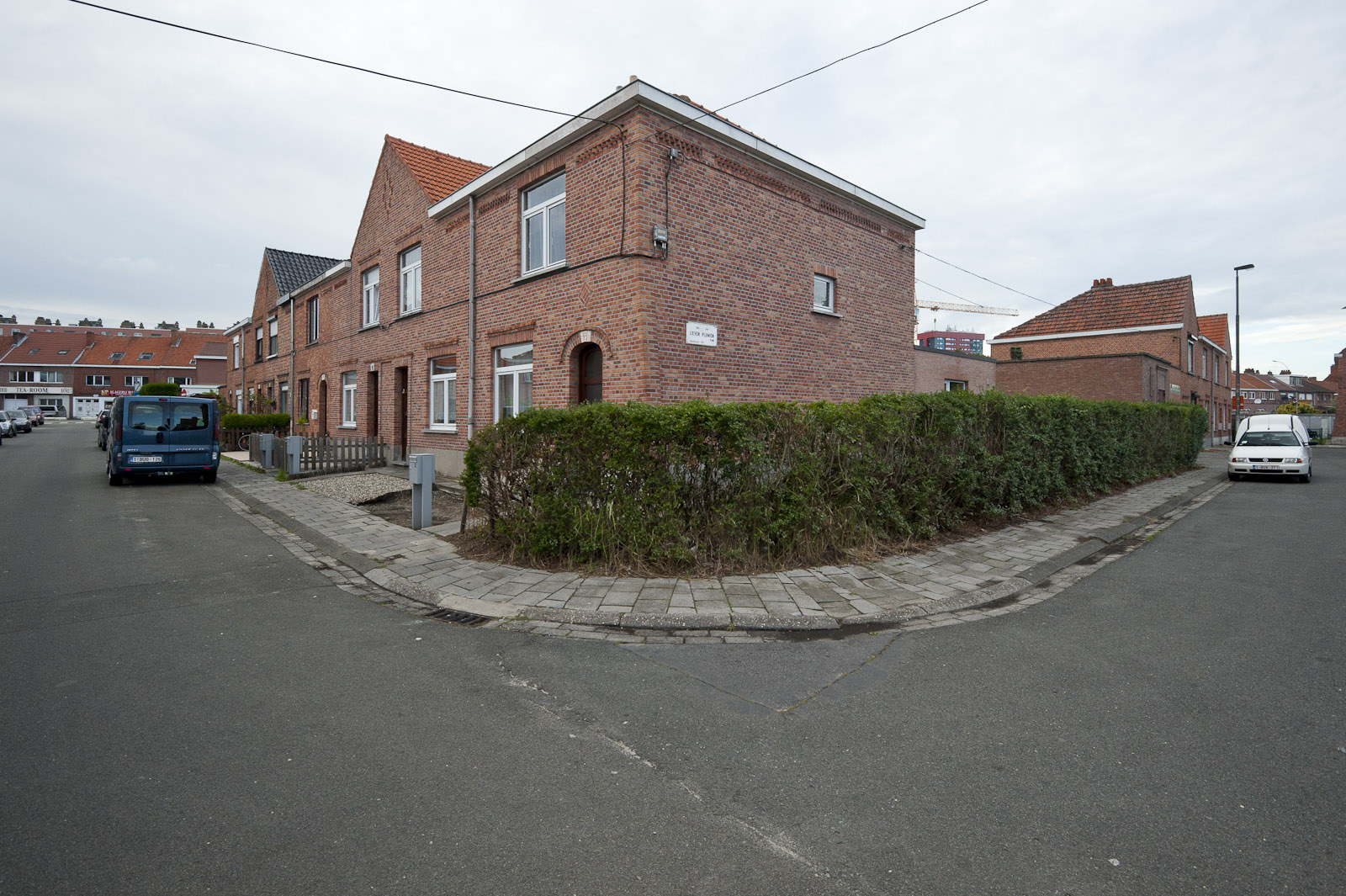 Gevelbeeld huizen in de wijk Steenakker