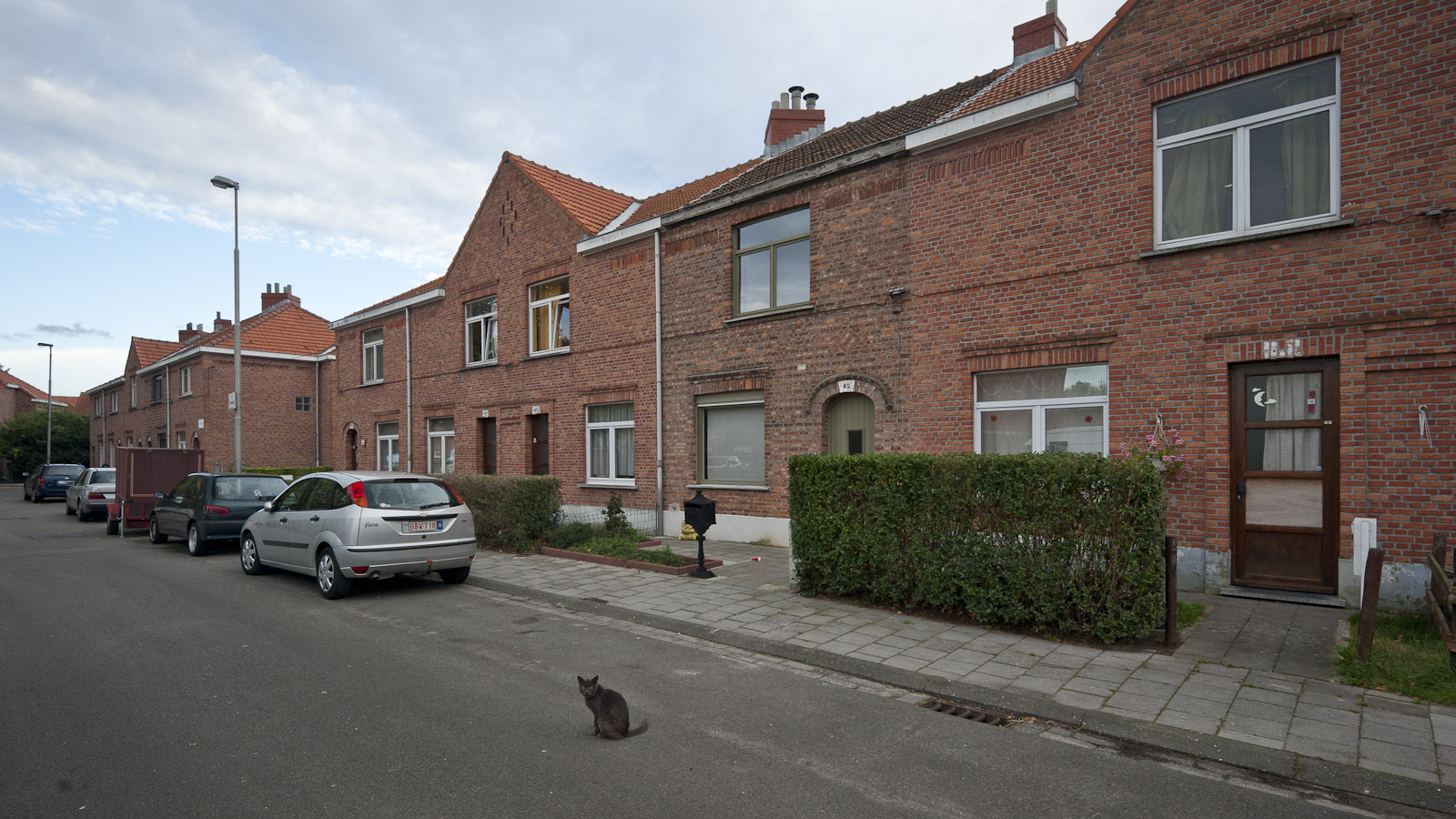 Gevelbeeld huizen in de wijk Steenakker