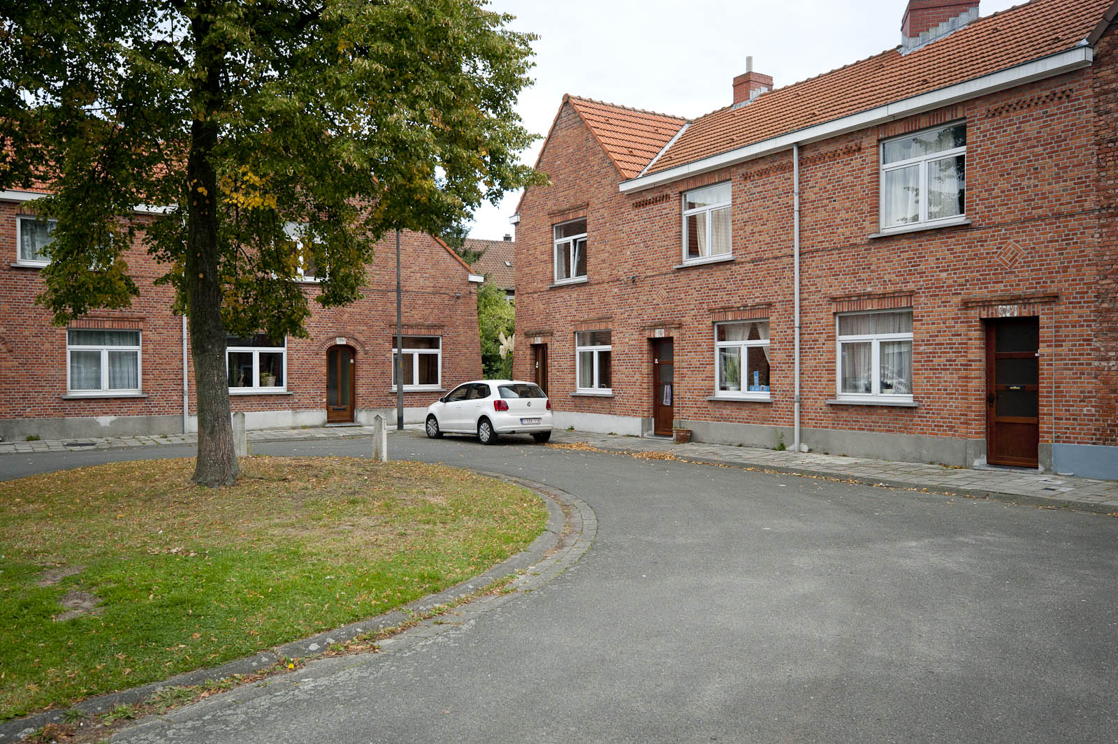 Gevelbeeld huizen in de wijk Steenakker