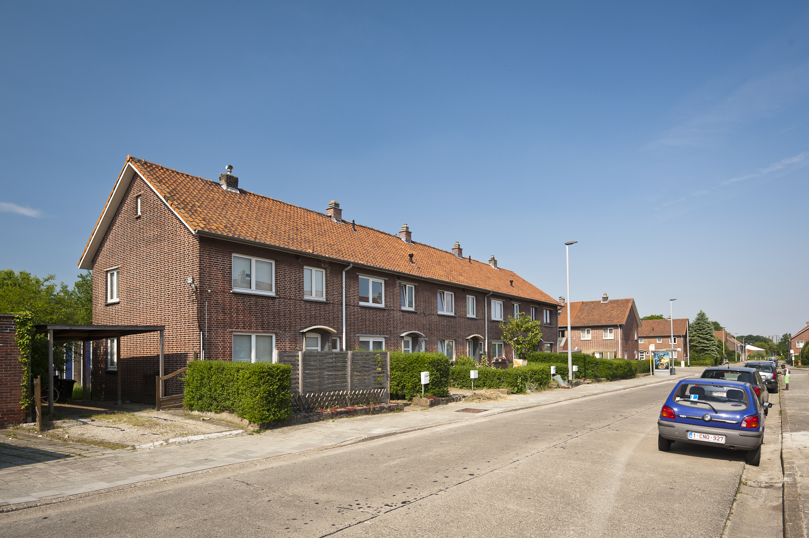 Gevelbeeld woningen in de Steenbekestraat