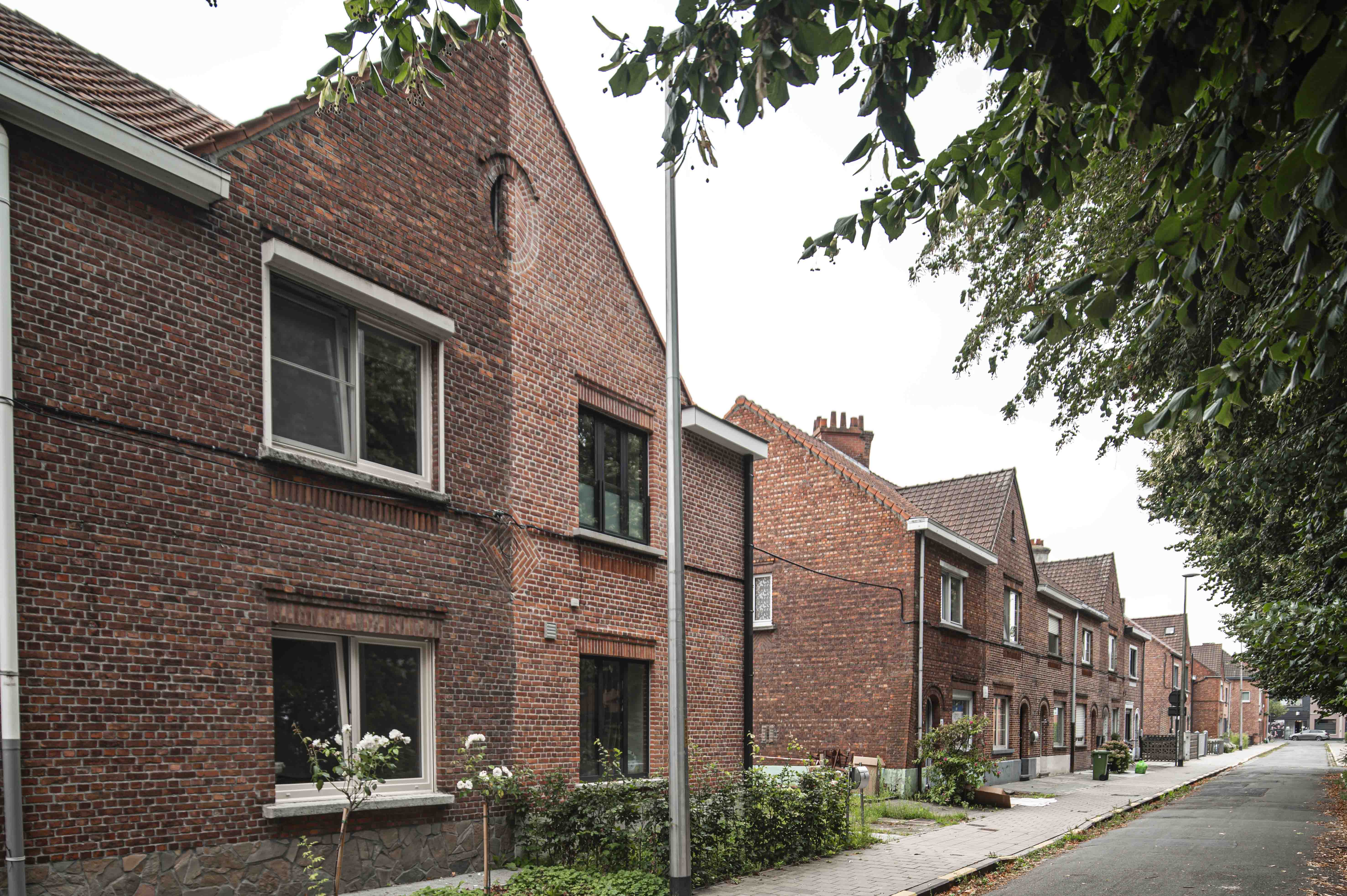 Gevelzicht woningen Tuinwijk ter Heide