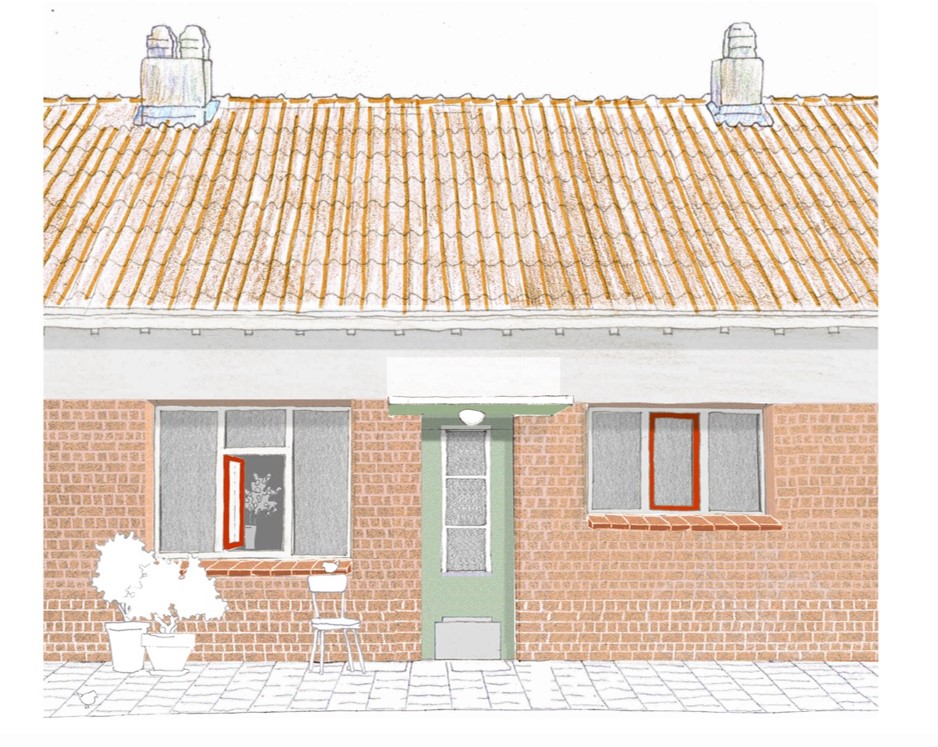 Voorgevel na renovatie