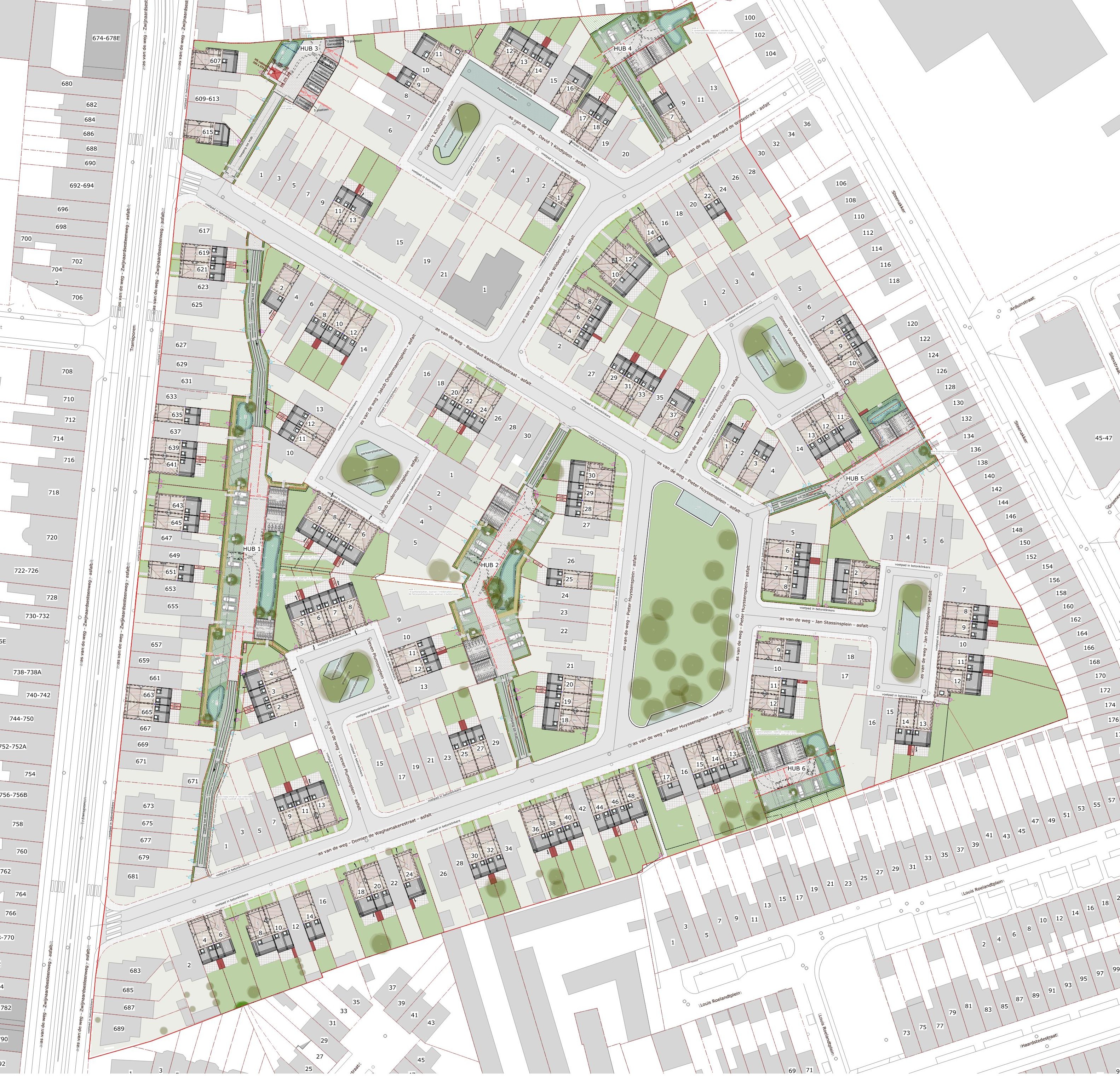 Dakenplan Tuinwijk Nieuw Gent