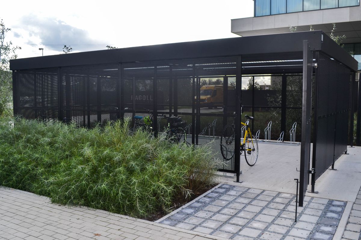 Referentiebeeld gemeenschappelijke fietsenstalling