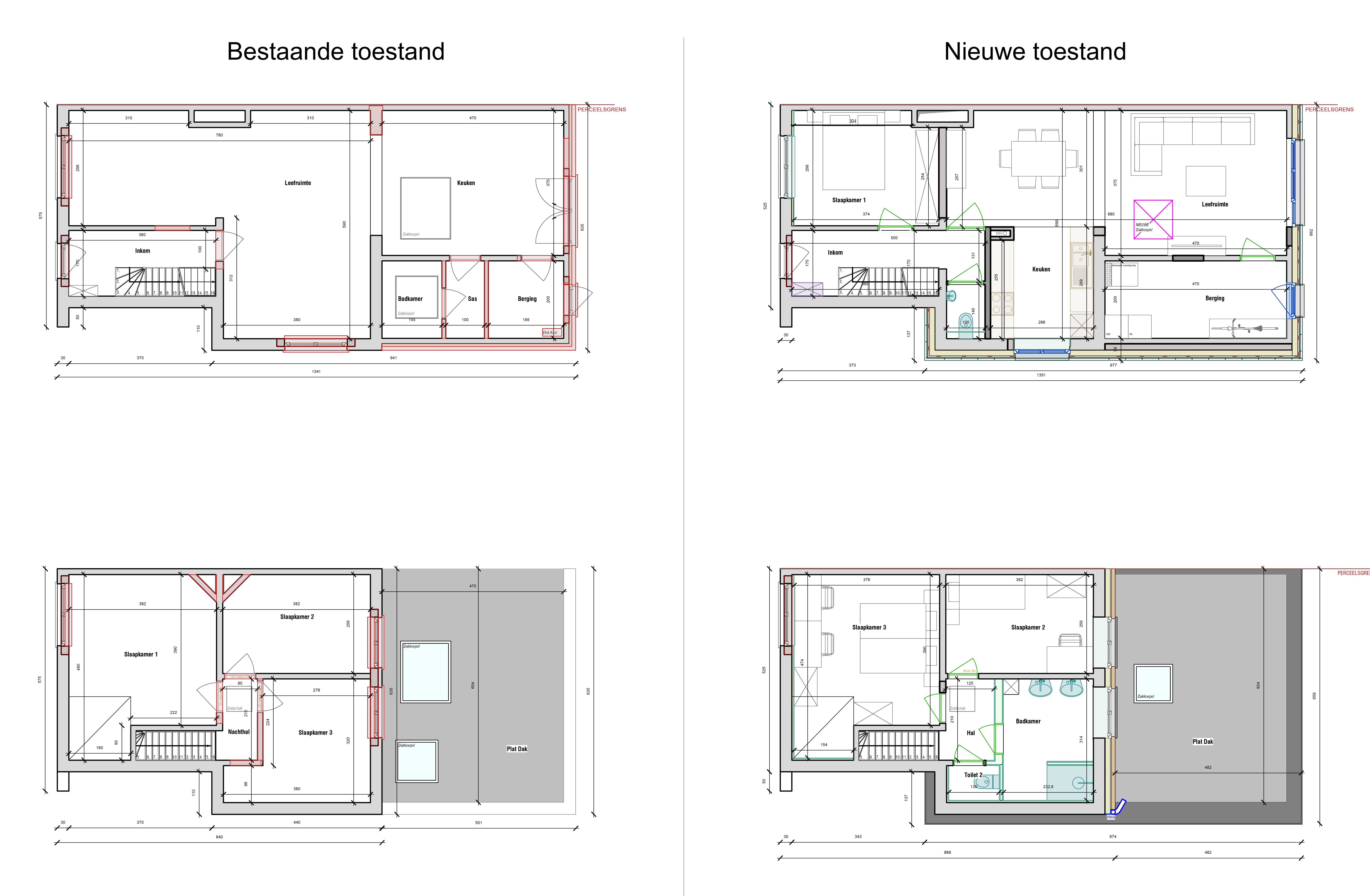 Plannen renovatie woningen