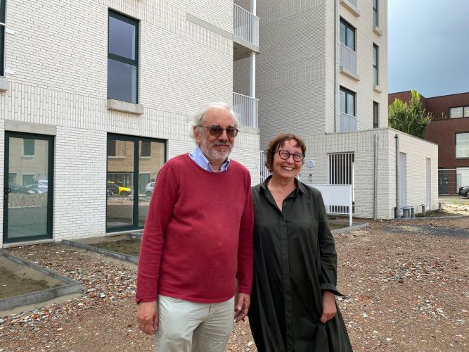 Inhuldiging nieuwe sociale woningen